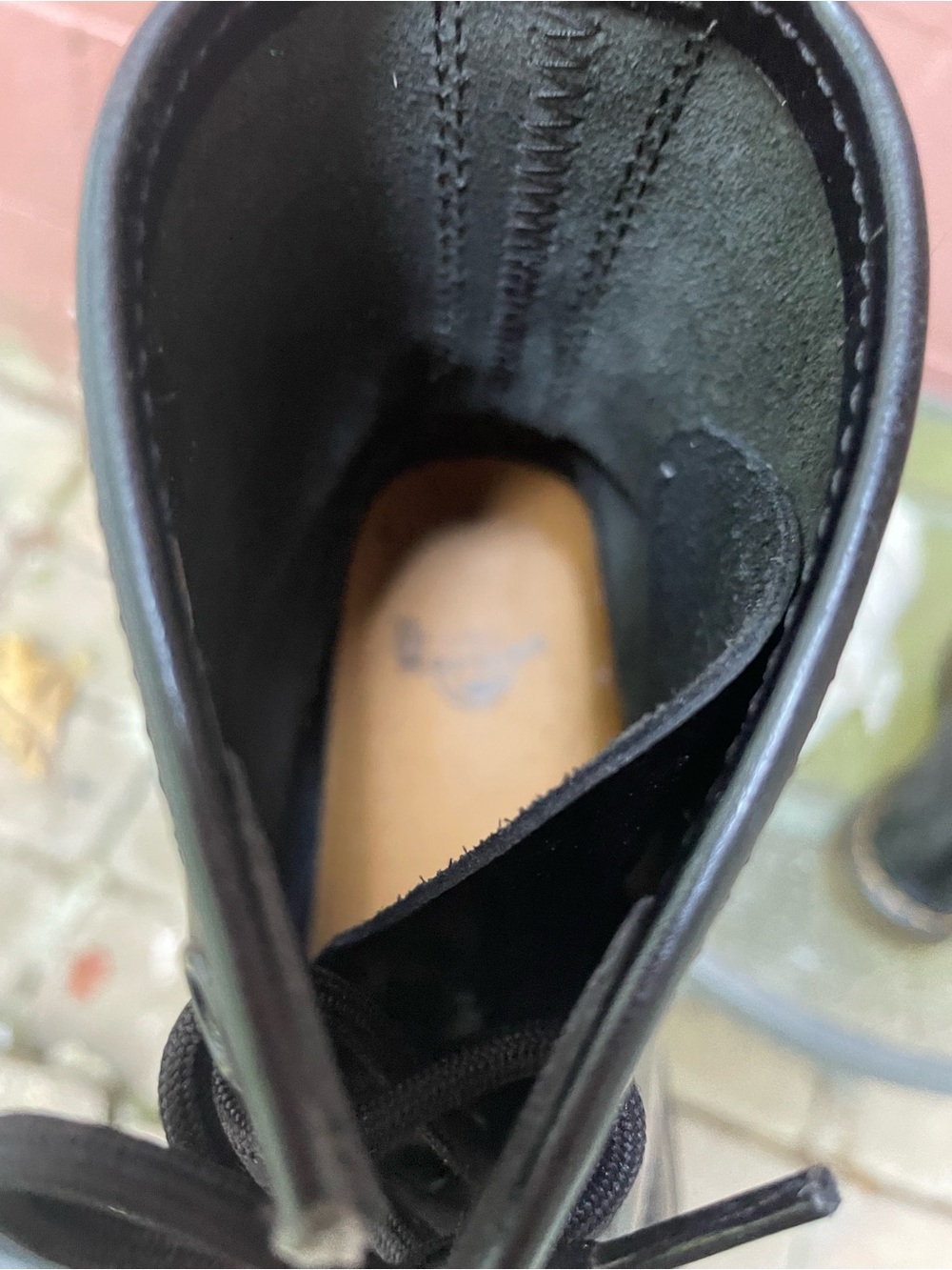 Dr Martens 1460 Black Leather Combat Boots Size 8 - Picture 10 of 13